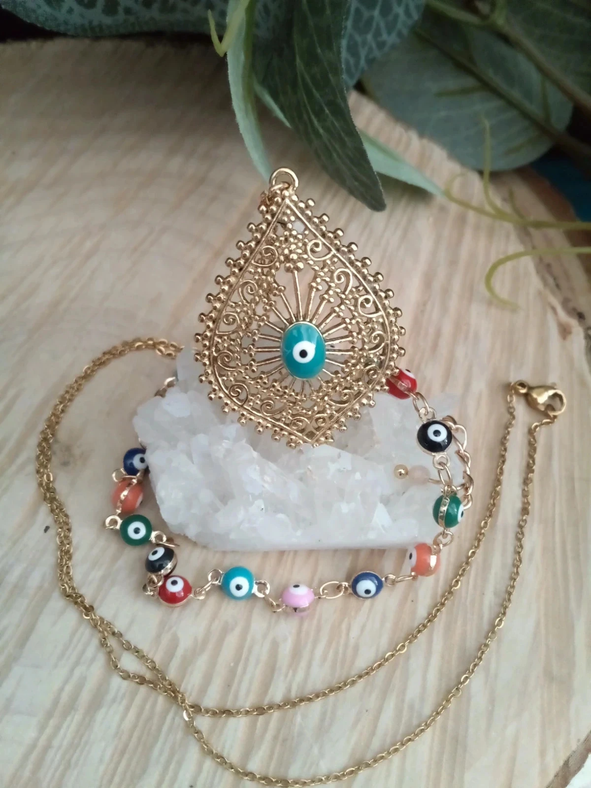 Parure bescherming/geluksbrenger 2 Bijoux oog van Nazar – photo 3